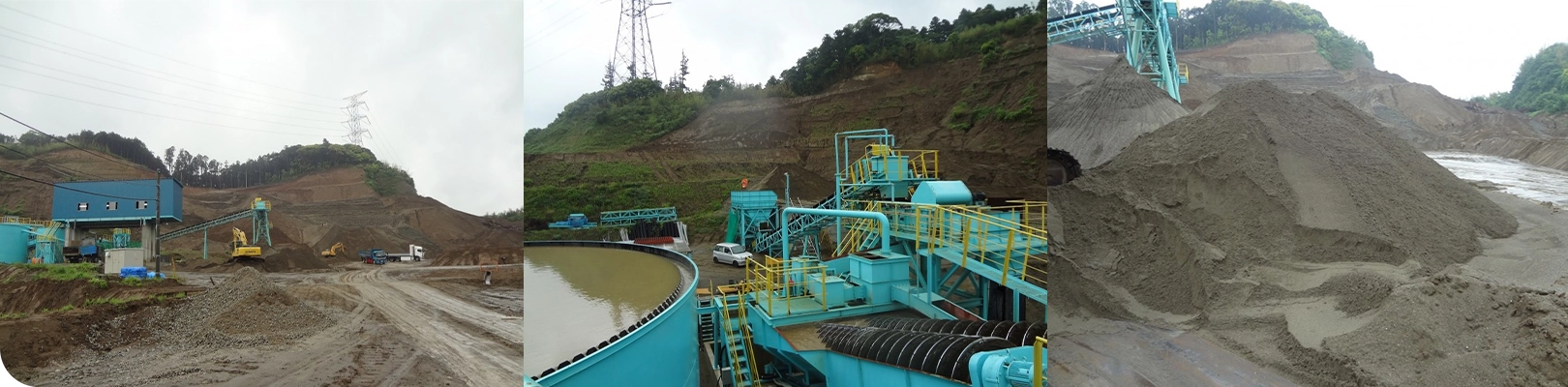 山砂採取の様子